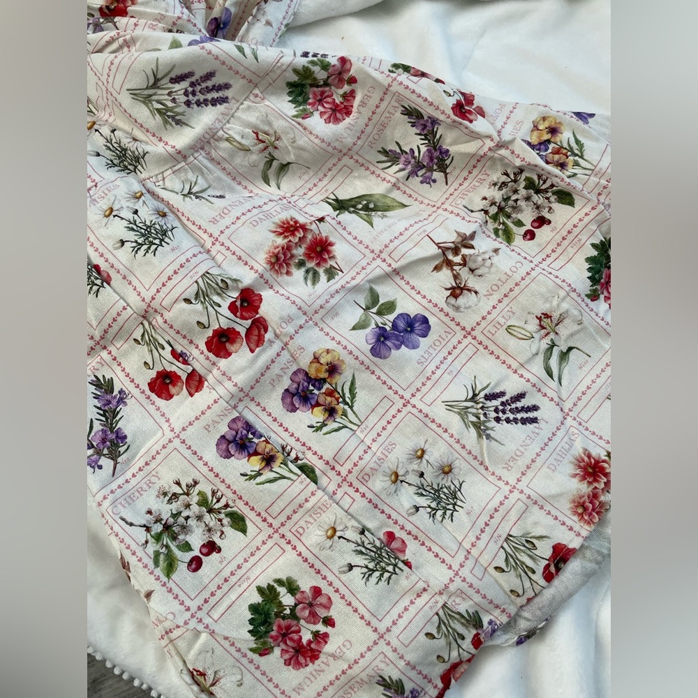 NWT Monteau Linen Blend Flowers Patterned Maxi Dress - Picture 4 of 5